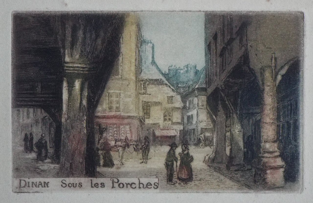 Etching - Dinan Sous les Porches